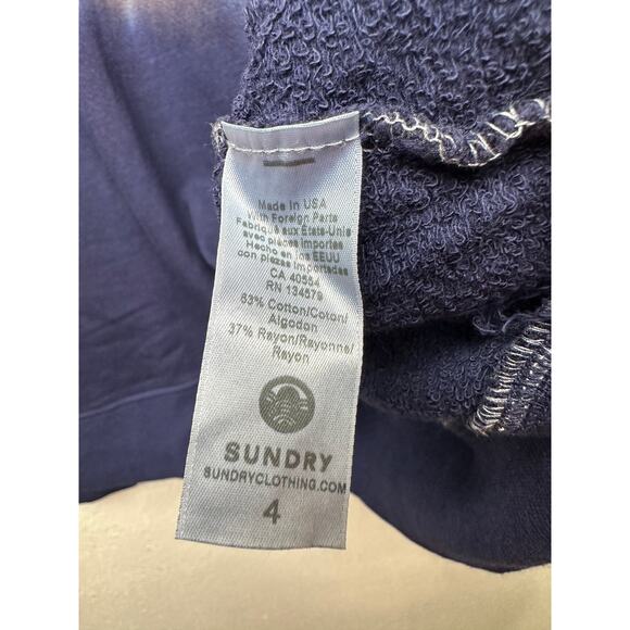 Sundry Sweater Gray Tie Dye Women US 4 Pullover - Picture 10 of 13